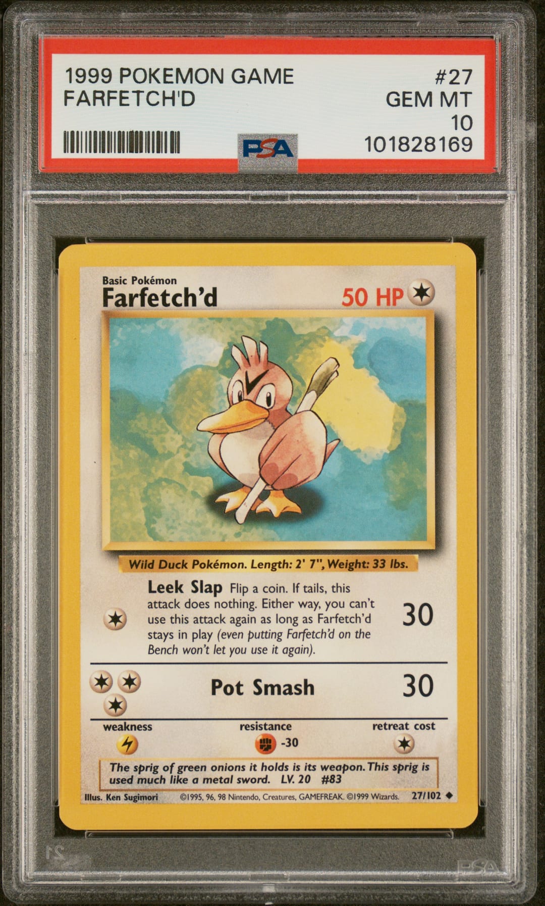 Farfetch'd #27 Unlimited, Base Set card photo
