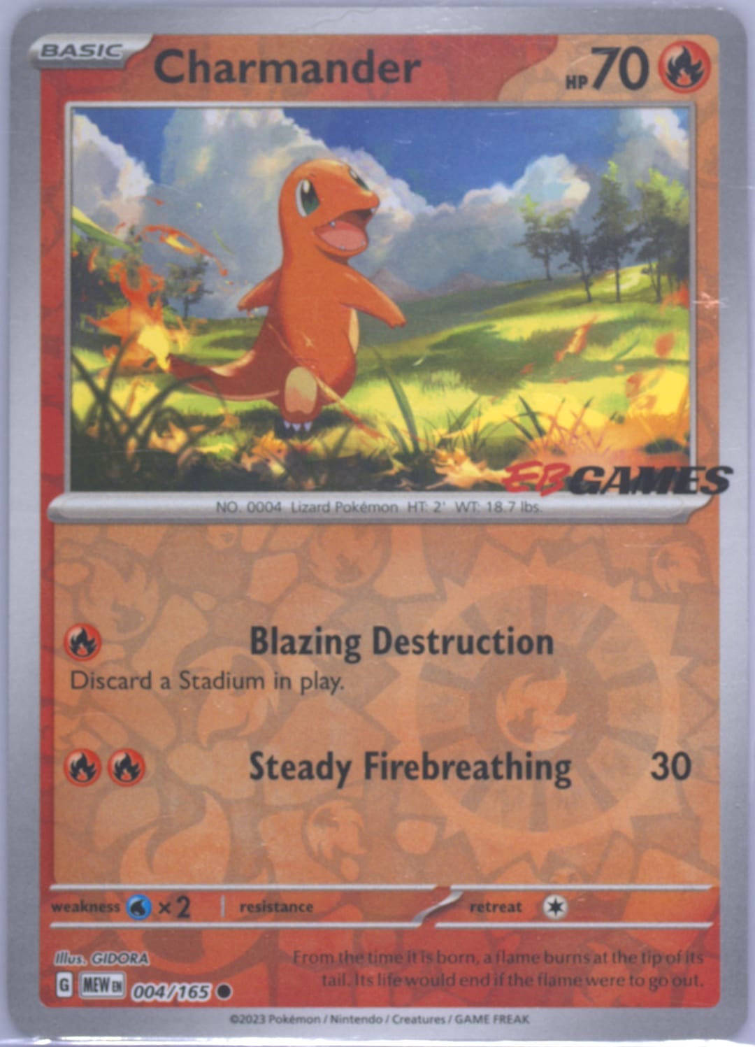 Charmander #4 Eb Games Exclusive, 151 card photo