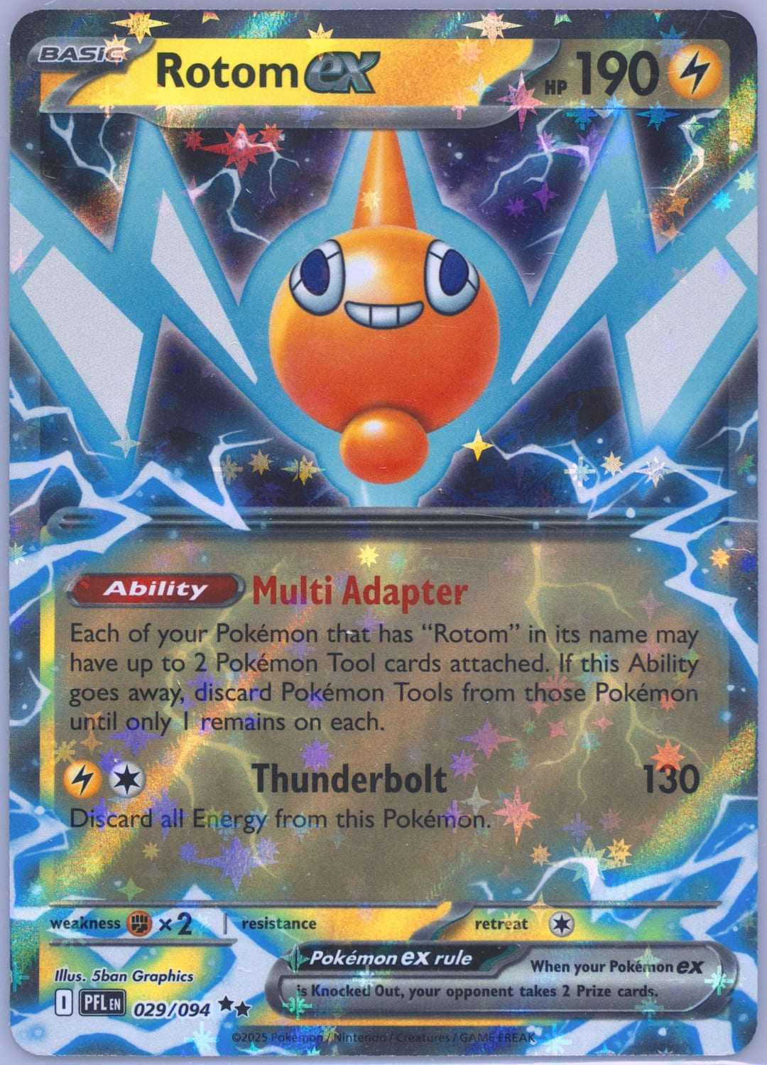 Rotom ex #29 Holo, Phantasmal Flames card photo