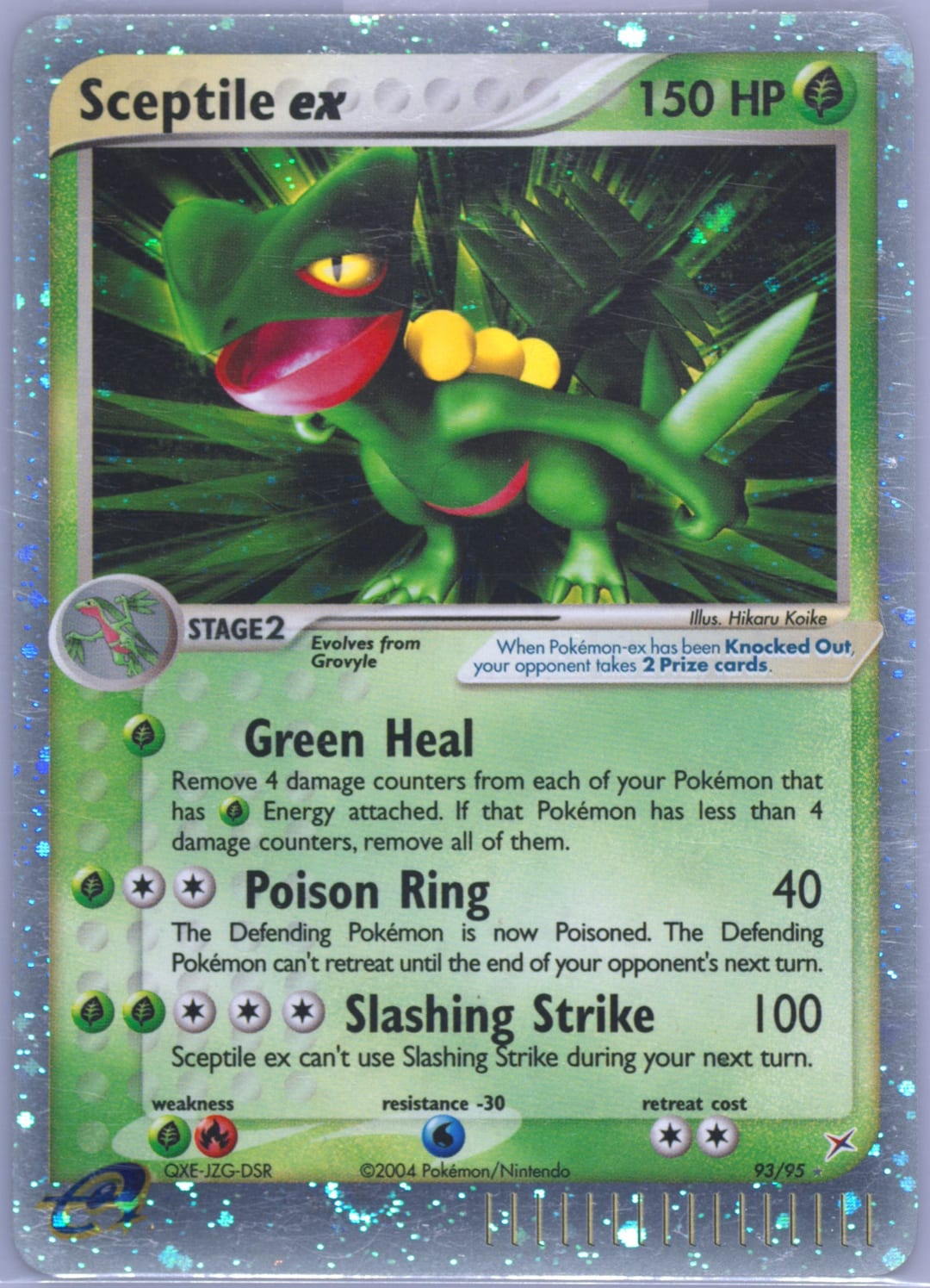Sceptile ex #93 Normal, Team Magma vs Team Aqua card photo
