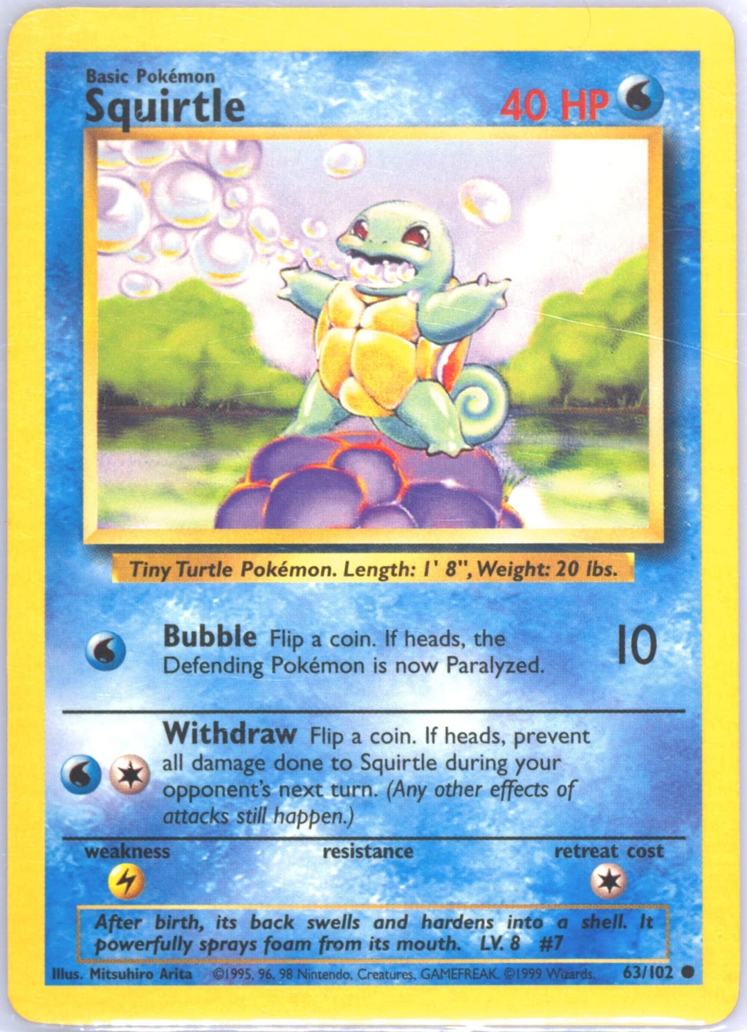 Squirtle #63 Trainer Deck B, Base Set card photo