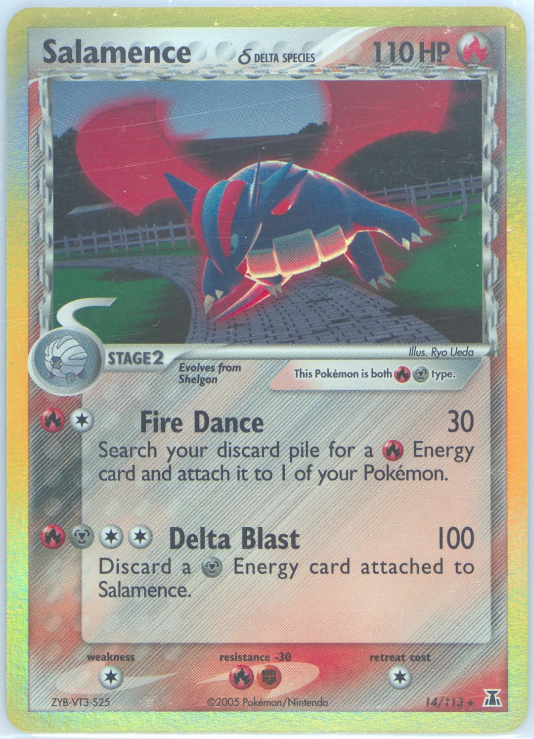Salamence δ #14 Holo, Delta Species card photo