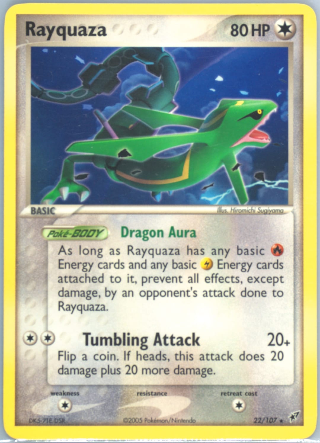 Rayquaza #22 Normal, Deoxys card photo