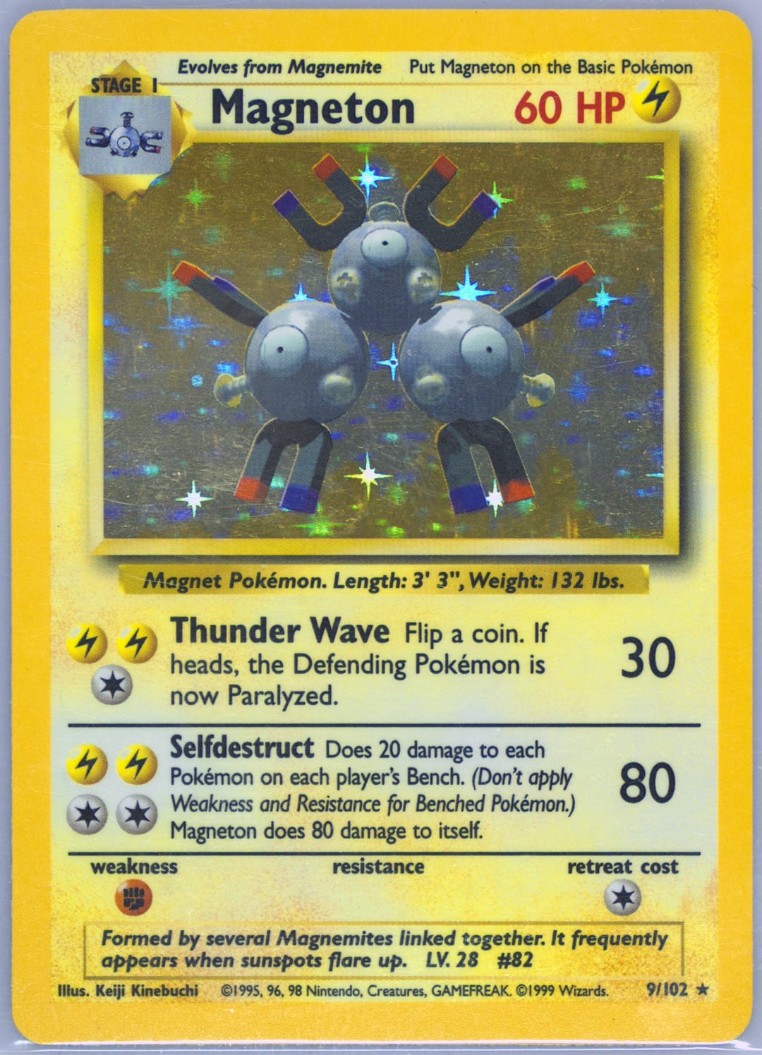 Magneton #9 Unlimited, Base Set card photo