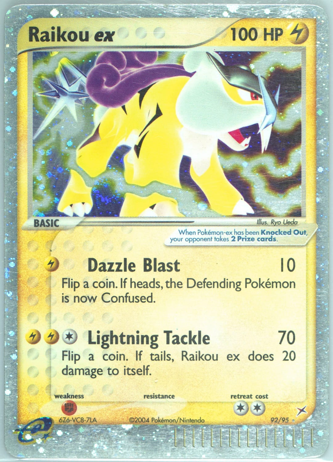 Raikou ex #92 Normal, Team Magma vs Team Aqua card photo