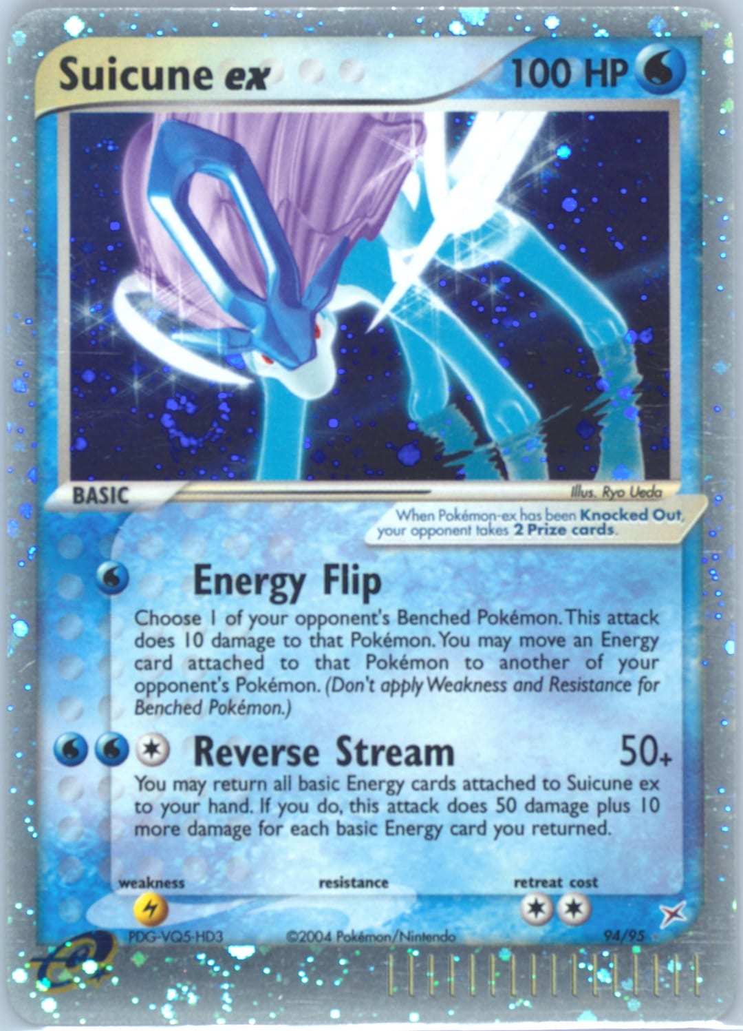 Suicune ex #94 Holo, Team Magma vs Team Aqua card photo