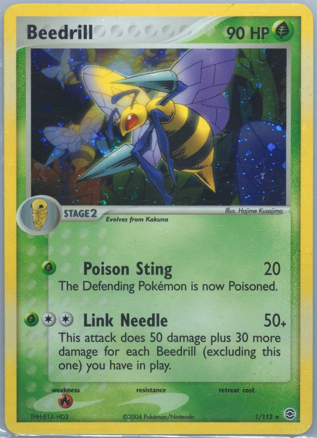 Beedrill #1 Holo, FireRed & LeafGreen card photo