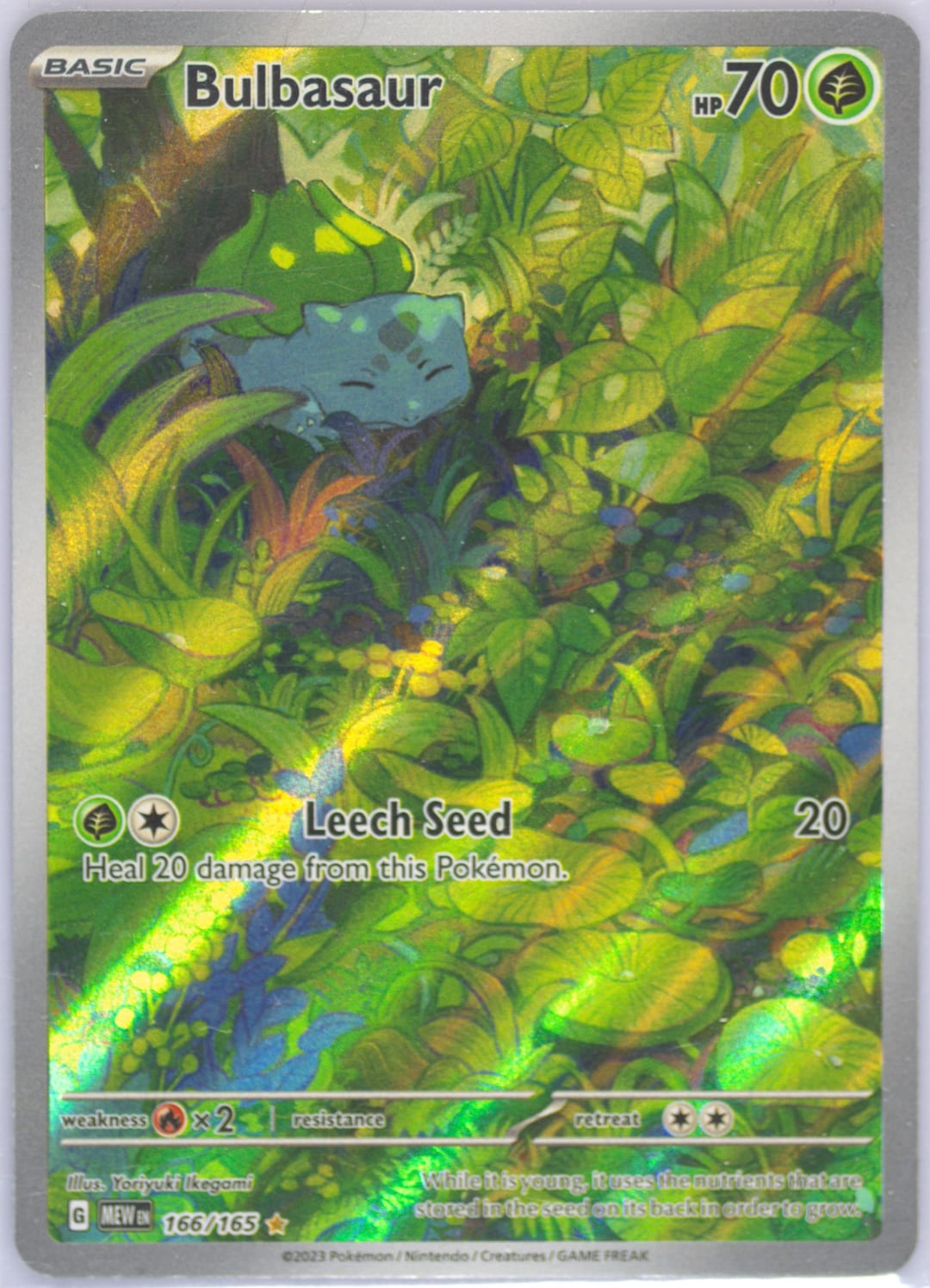 Bulbasaur #166 Holo, 151 card photo