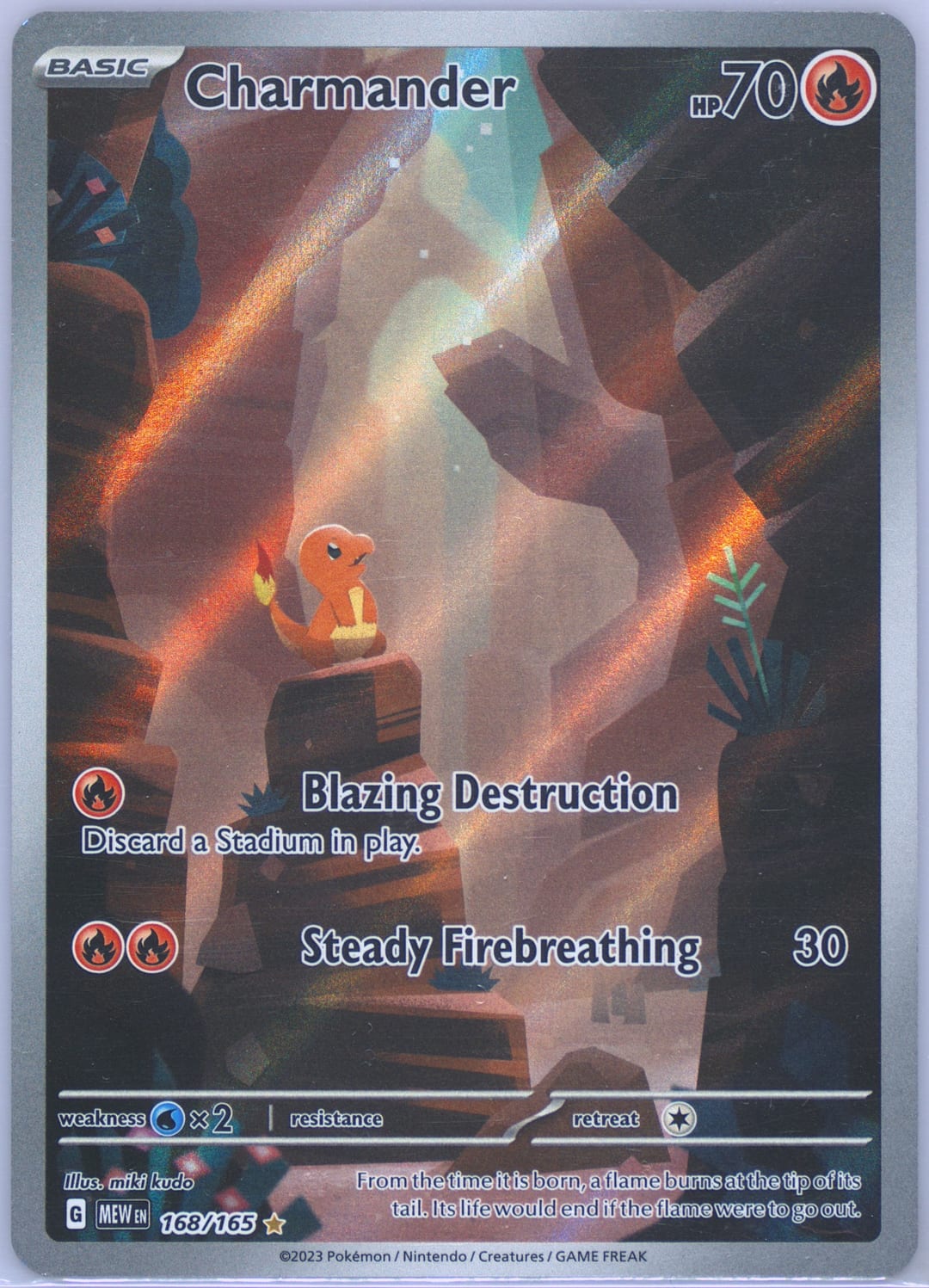 Charmander #168 Holo, 151 card photo