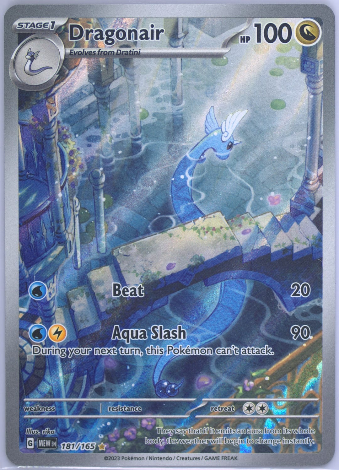 Dragonair #181 Holo, 151 card photo