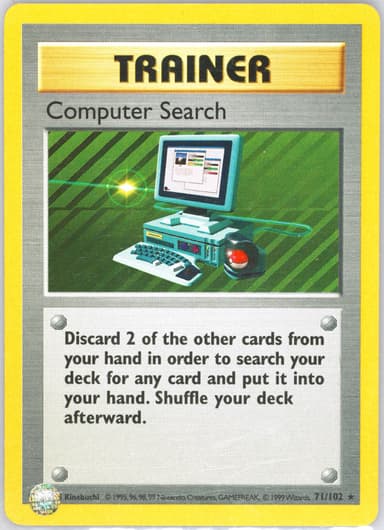 Computer Search card photo
